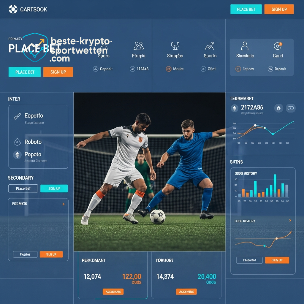 Empfohlene Litecoin-Wettplattformen: stimmiges Bild zu moderner Krypto-Sportwetten-Oberfläche vor der Anbieterliste